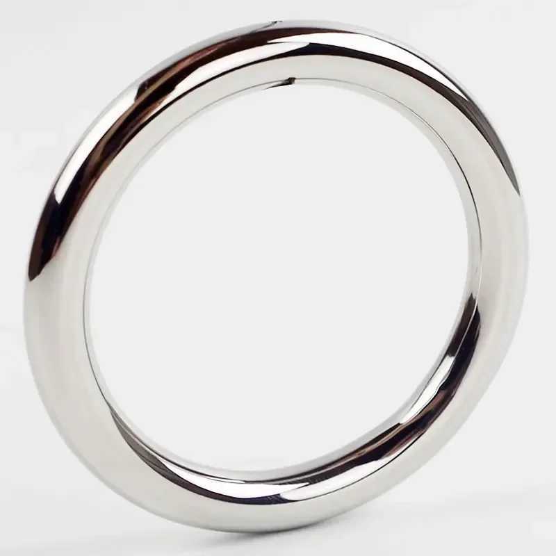 WAKEWAY Stainless Steel Penis Ring Sex Toys Mens Round Penis Ring Sex Ring W250512