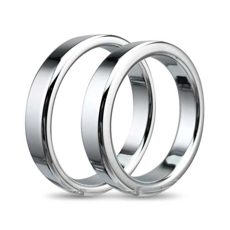 6 Sizes Stainless Steel Male Penis Ring Ball Scrotum Stretcher Ejaculation Delay Metal Cock Rings BDSM Sex Toys For Men Cockring W250512