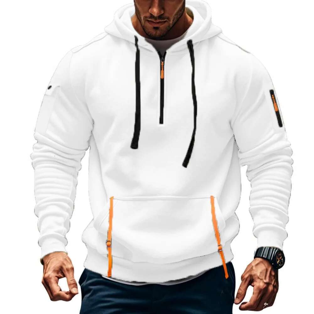 Bu Gaya Baharu Hoodie Berzip Bu Peluh Sukan Berbilang Poket Kasual Hoodies&Sweatshirts Designer