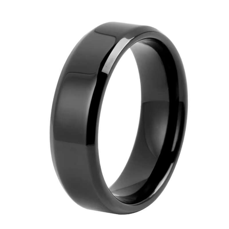 High Quality 7mm Mirror Finish Wholesale Flat Titanium Gold Plated Wedding Rings