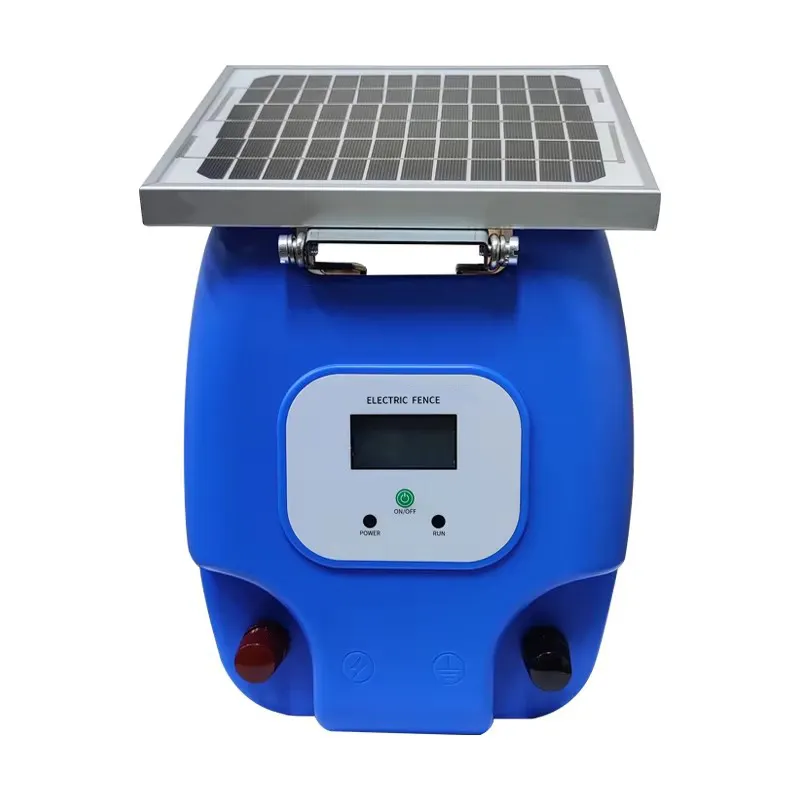 Solar Electric Fenceenergizer Animal Fence Kit With Lithium Battery for Outdoor Breeding Use