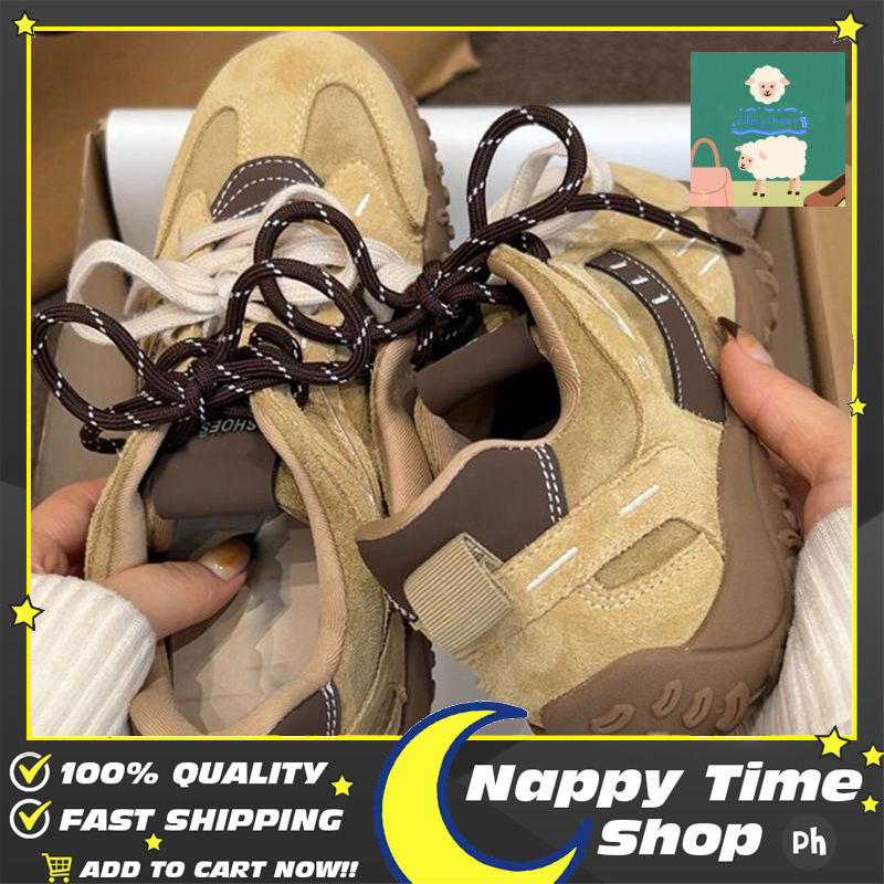 Ddmysheep Ddmysheep Spring New Comfortable Breathable Fashionable Casual Forrest Gump Thick Soled German Training Versatile Women S Shoes Outdoor