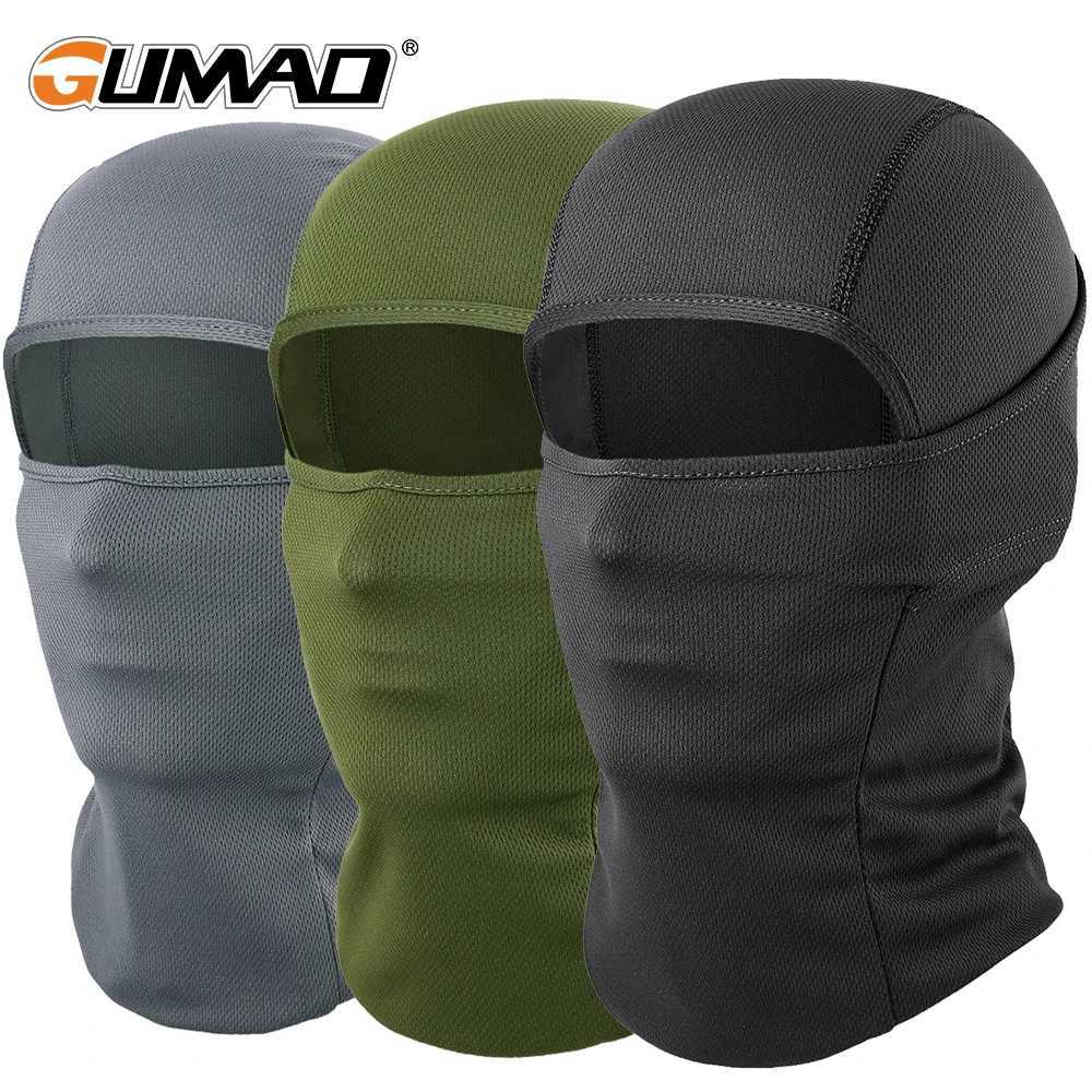 Tactical Balaclava Full Face Mask Scarf Breathable Hiking Cycling Camping Hunting Airsoft Cap Bike Head Cover Cap Summer MenW250512