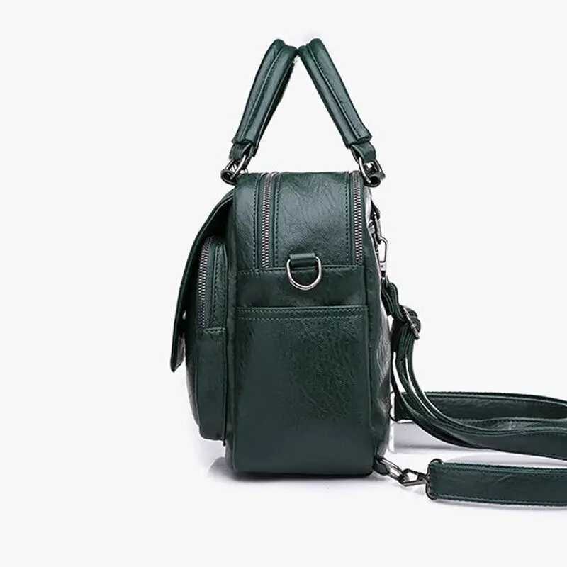 High Capacity Travel Backpack School Bags Ladies Fashion Designer Anti-Theft Pu Leather Handbag Rucksack Backpack Shoulder Bag Z250512