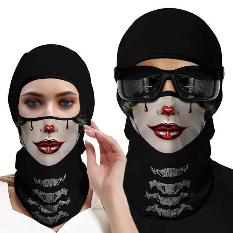 Skull Balaclava Cosplay Costume for Men and Women Full Face Mask Outdoor Cycling Headgear Motorcycle Riding Cap Ski MaskW250512
