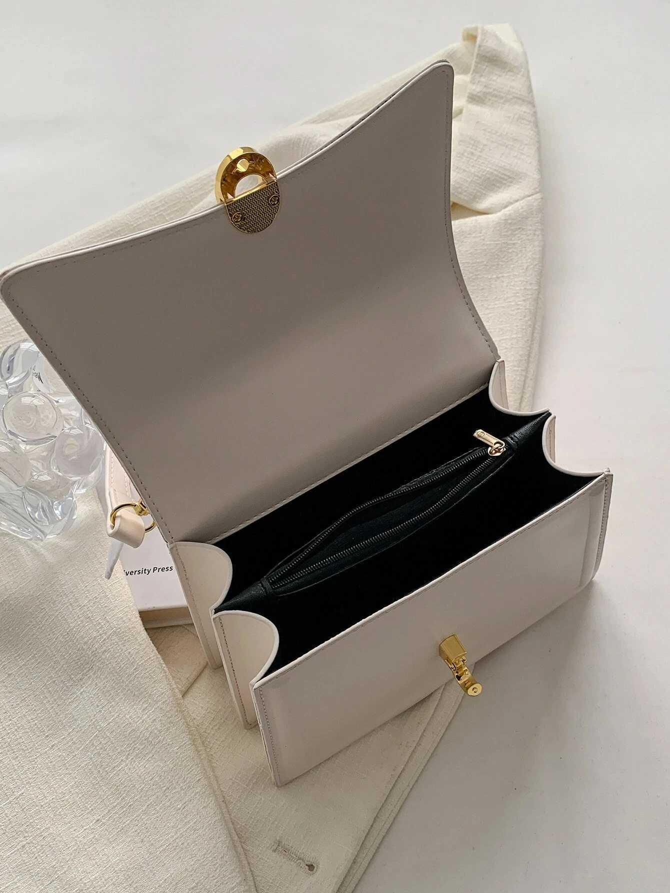 Bow Decor Lightweight Flap Bag Business Casual Mini Womens Shoulder Bag Skinny Scarf Decor Square Bag For Teen s Women Z250512