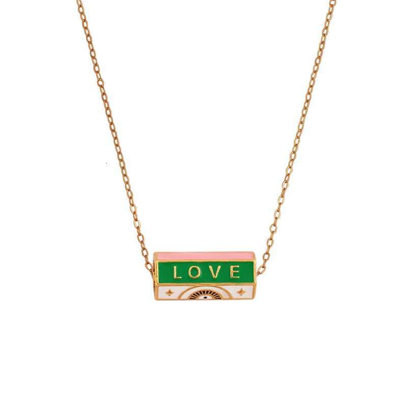 Beadsfeeder Eye Protection Enamel Necklace