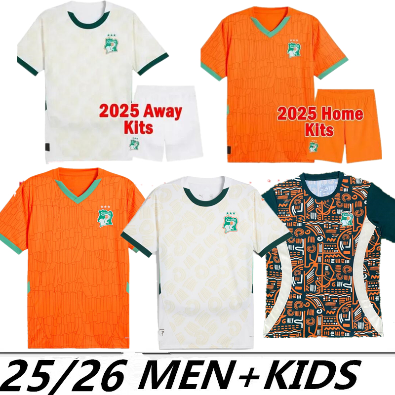 24 25 26 Ivory CoastS Soccer Jerseys national football team KESSIE DROGBA KOSSOUNOU Uniforms Cote d Ivoire Football Shirt CORNET 2024 Fan player version Mens