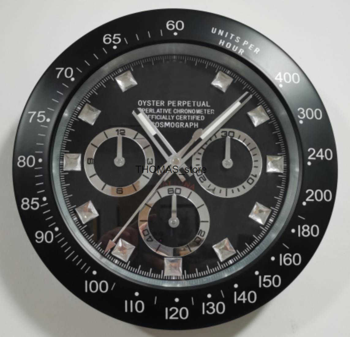 Cheap Clocks Modern Design Quartz Large Wall Watch Stainless Steel With Date Luminous Silent Sweeping Movement W250715