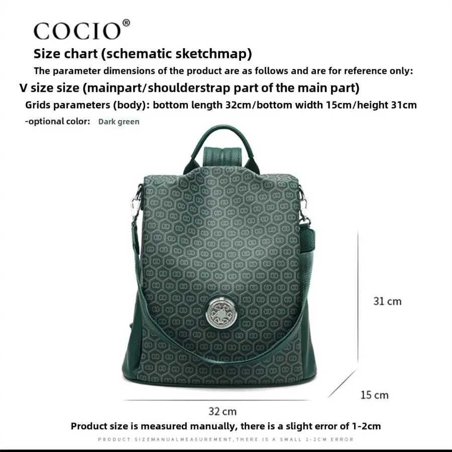 New peacock green shoulder bag fashion simple versatile leisure backpack this years popular womens bags Z250512-1