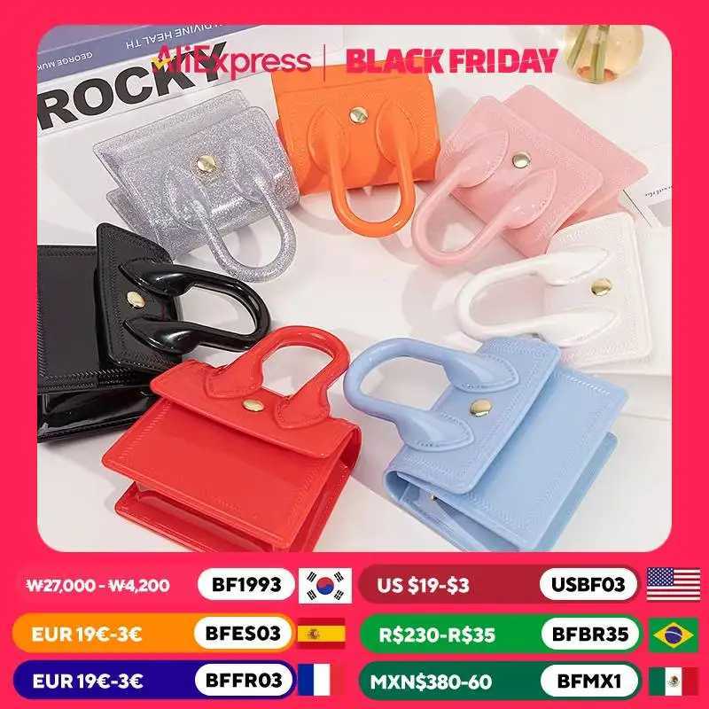 Womens Bag New Jelly Handbag Shoulder Bag Messenger Bag Cute Small Fresh Mini Lipstick Bag Z250512