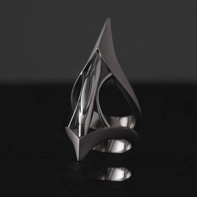 Gothic Unisex Cyber Punk Ring for Women Man Copper Metal Jewelry Hip-Hop Rock Party Street Rings Accessories Handmade Gift 250509