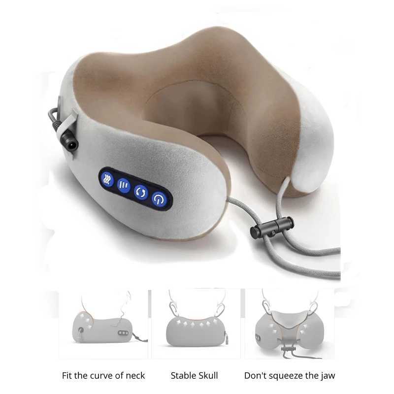 Multifunctional Portable U Shaped Electric Neck Massager Pillow Shoulder Cervical Outdoor Home Car Relaxing MassagerW250512