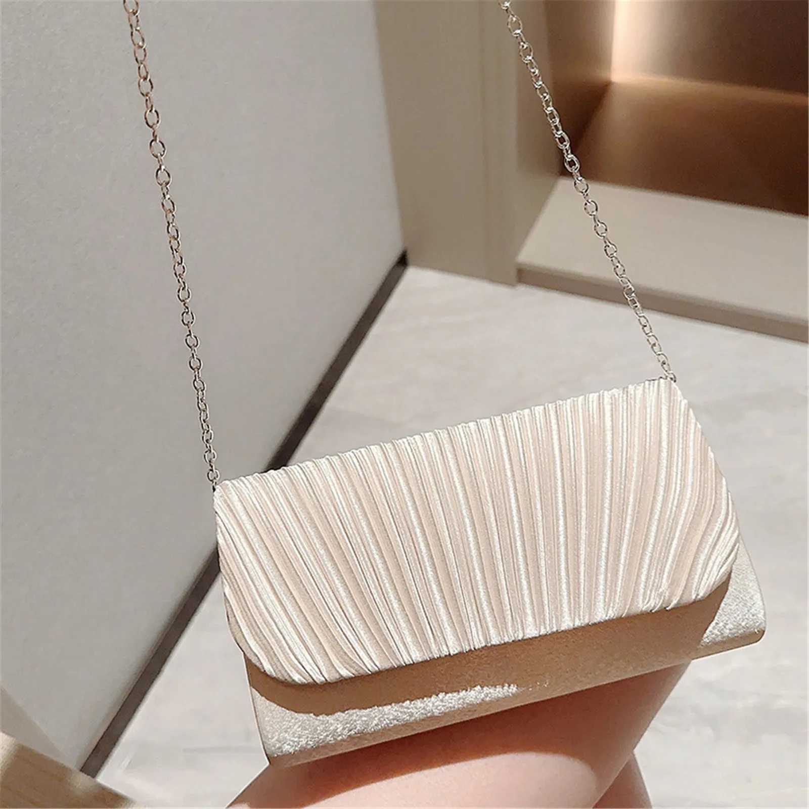 Women Evening Clutch Bags Elegant Female Silver/Black/White Clutch Wedding Purse Party Handbag Ladies Chain Shoulder Bags Z250512