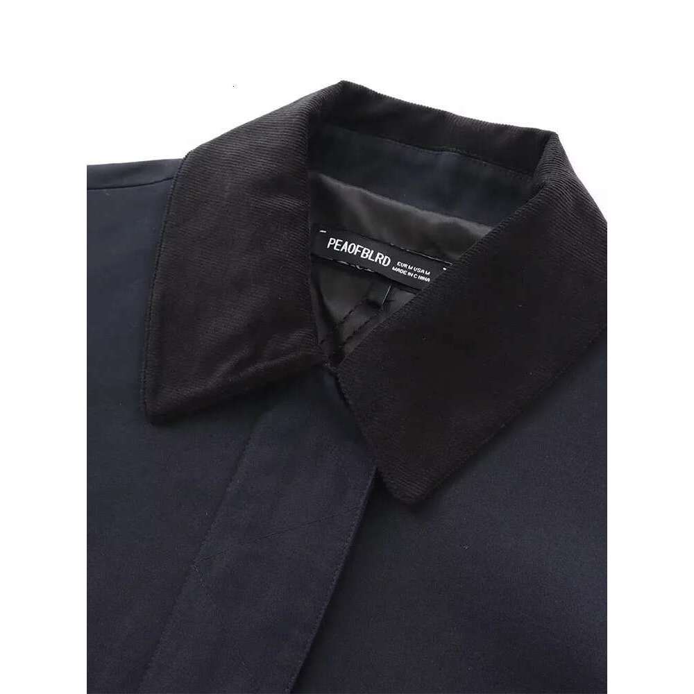 autumn new fashion all-match women's clothing cotton long-sleeved printed corduroy collar jacket