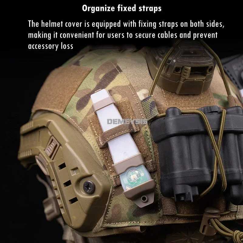 Airsoft Helmet Cover Camouflage Tactical FAST Helmet Cloth Hunting Shooting Helmet Accessories with Elastic CordW250512