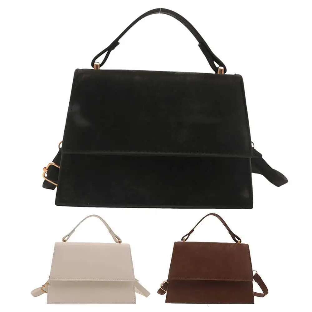 Women Shoulder Adjustable Strap PU Leather Crossbody Solid Satchel Purse Small Square Travel Commuter Bag