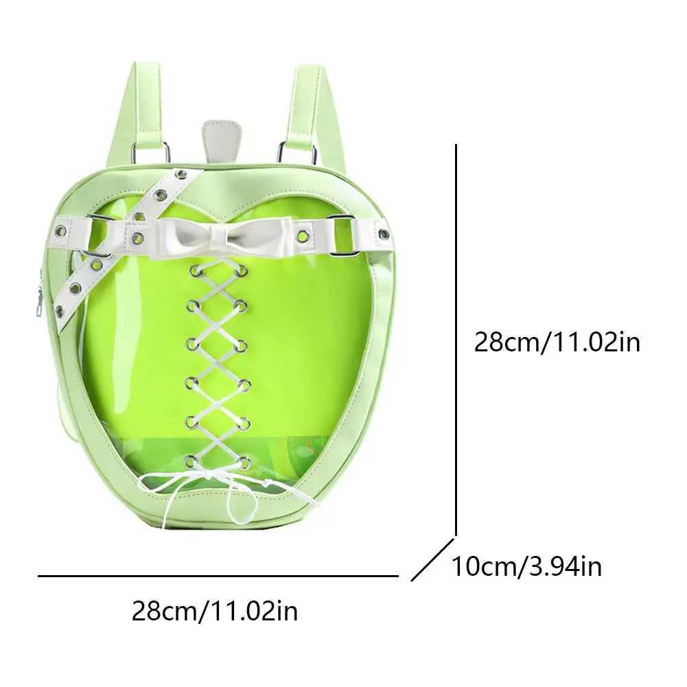 Itabag for s Women Adjustable Strap Kawaii Backpack Zipper Closure Ita Bag for Pins Display Halloween Event Z250512