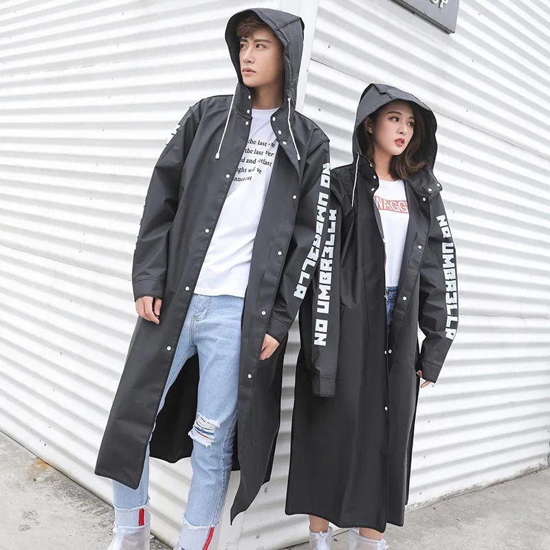 Fashion Classic Trendy Raincoat Internet Celebrity Outdoor Adult Hiking To Work School Raincoat Long Rain Coat 250509 - view 4