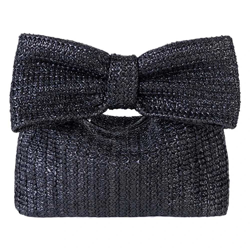 Straw Woven Clutch for Women Bow Purse Vacation Summer Beach Raffia Party Wedding Evening Bag 2024 Luxury Design Handbags PursesXJ250512