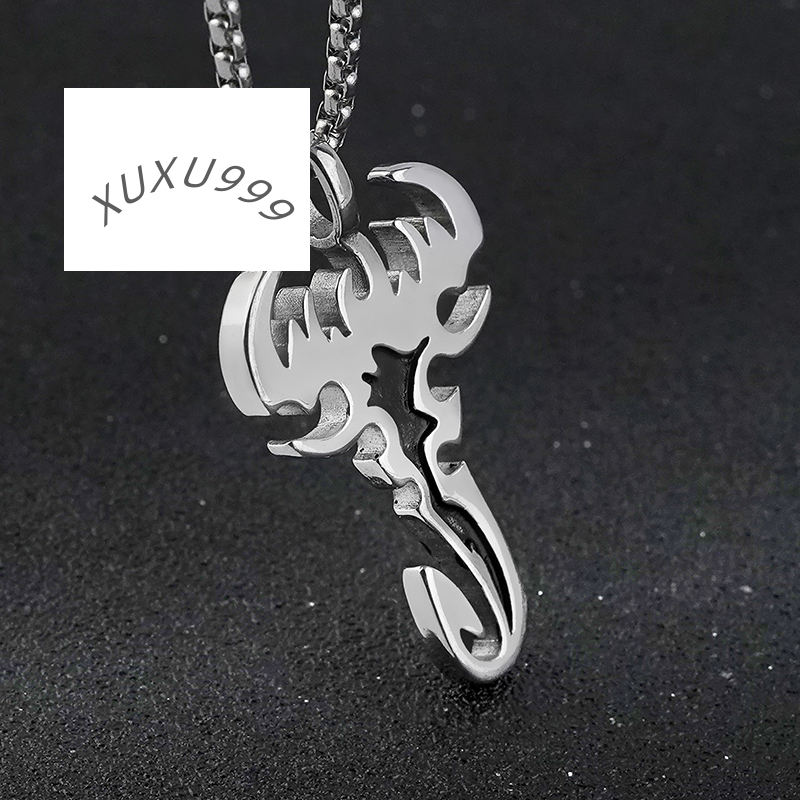 New Design Stainless Steel Scorpion Pendant for Unisex Casual Party Animal Symbol Gift Christian Religious Charm on Hand Jewelry