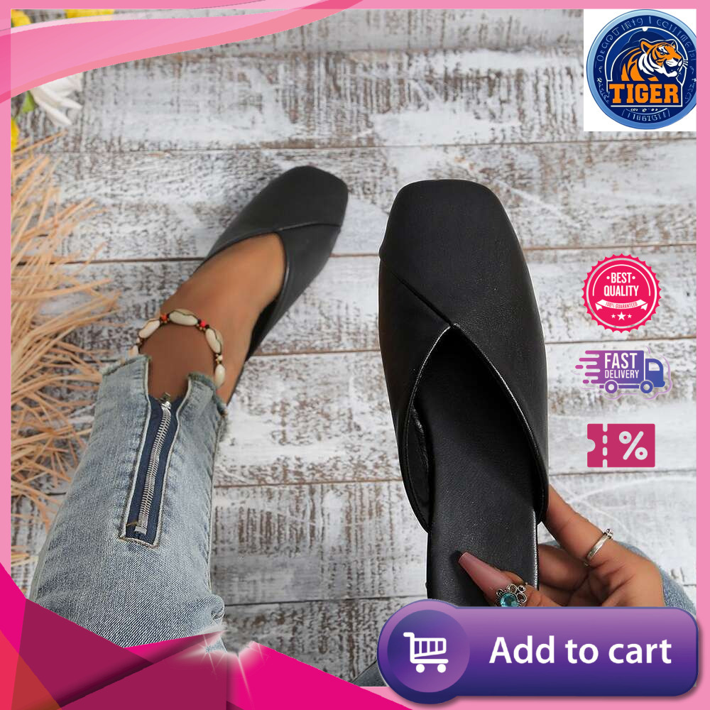 Ddmytiger Summer Large Size New Style Slippers For Women Half Fashionable Ins Air Cooled Trawl Net Red Envelope Head Sandal Outdoor Shoes