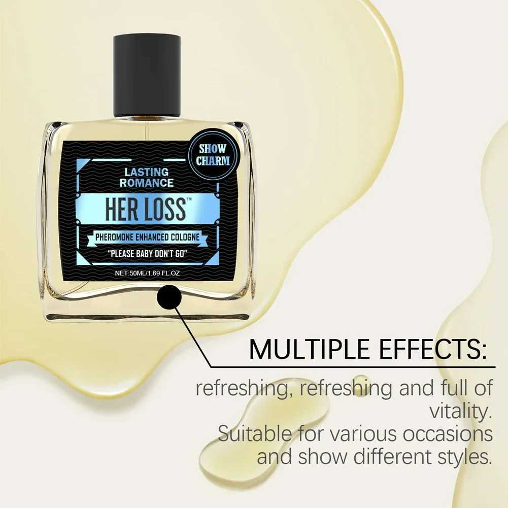 50ml Mens Perfume Pheromone Cologne Her Loss Raw Attraction Confidence Long-lasting Irresistible Scent SprayXJ250512