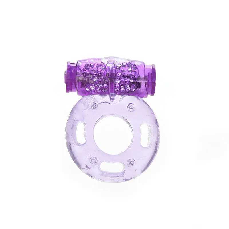 Wolf Ring Vibration Sex Toys Silicone Elastic Cock Delay Ring Jelly Vibrator For Men Adjustable Adult Tools Clitrois Stimulator W250512