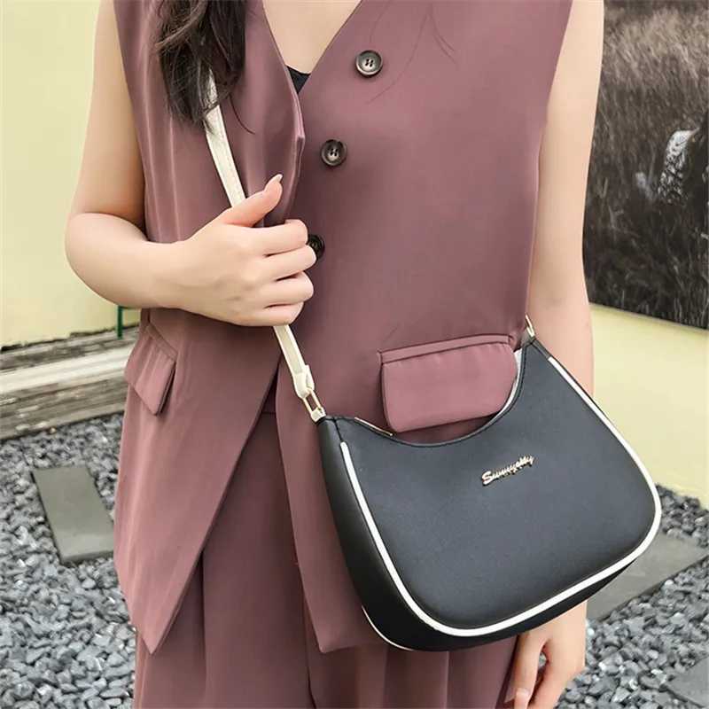 Chic Ladies Handbags Single Shoulder Crossbody Bags for Women Stylish Adjust Shoulder Strap Top PU Leather Underarm Bag Purses Z250512-1