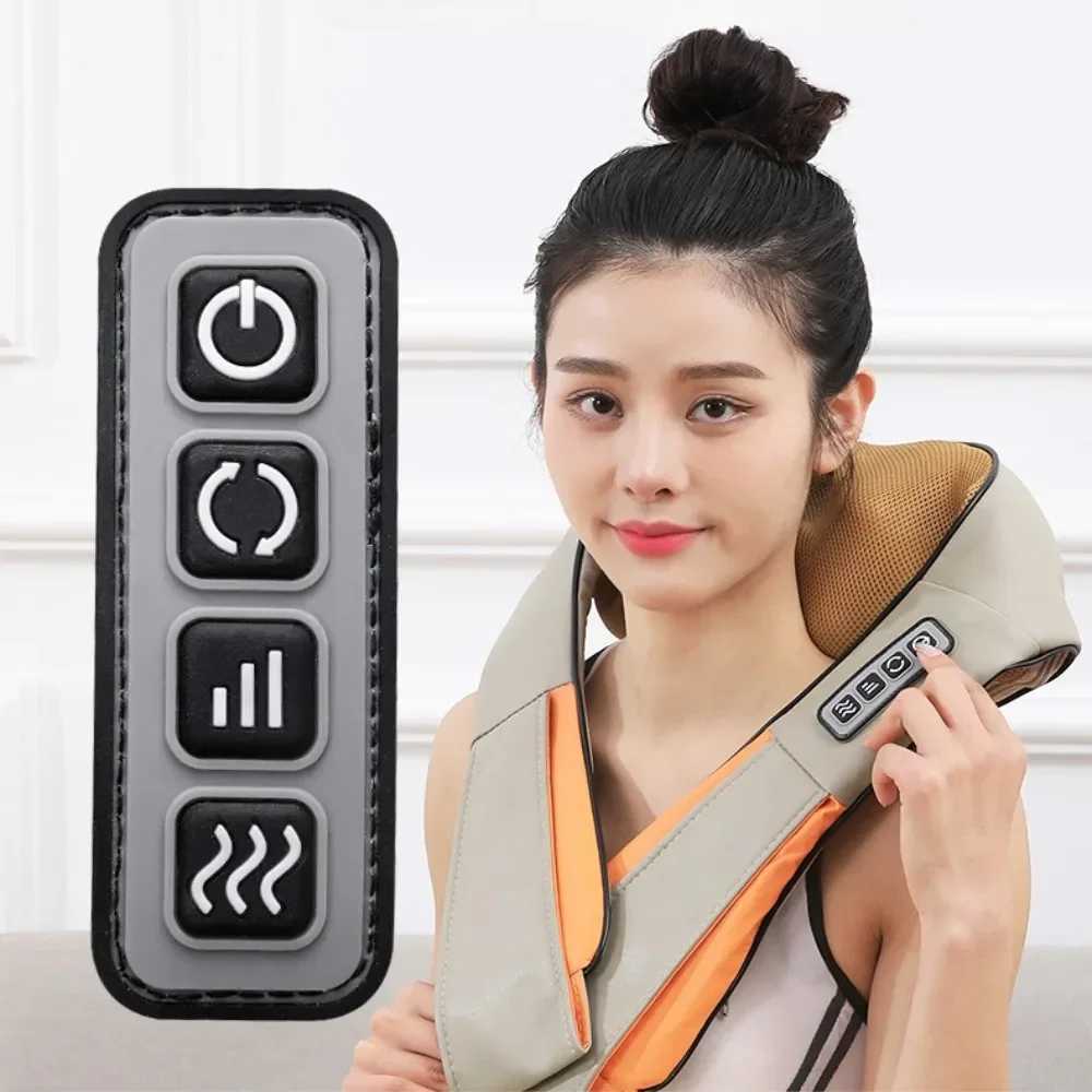 Shiatsu Neck Shoulder Massager Hot Compress Cervical Massagers Cars Home Kneading Massaging Shawl Electric Necks Waist ShawlsW250512