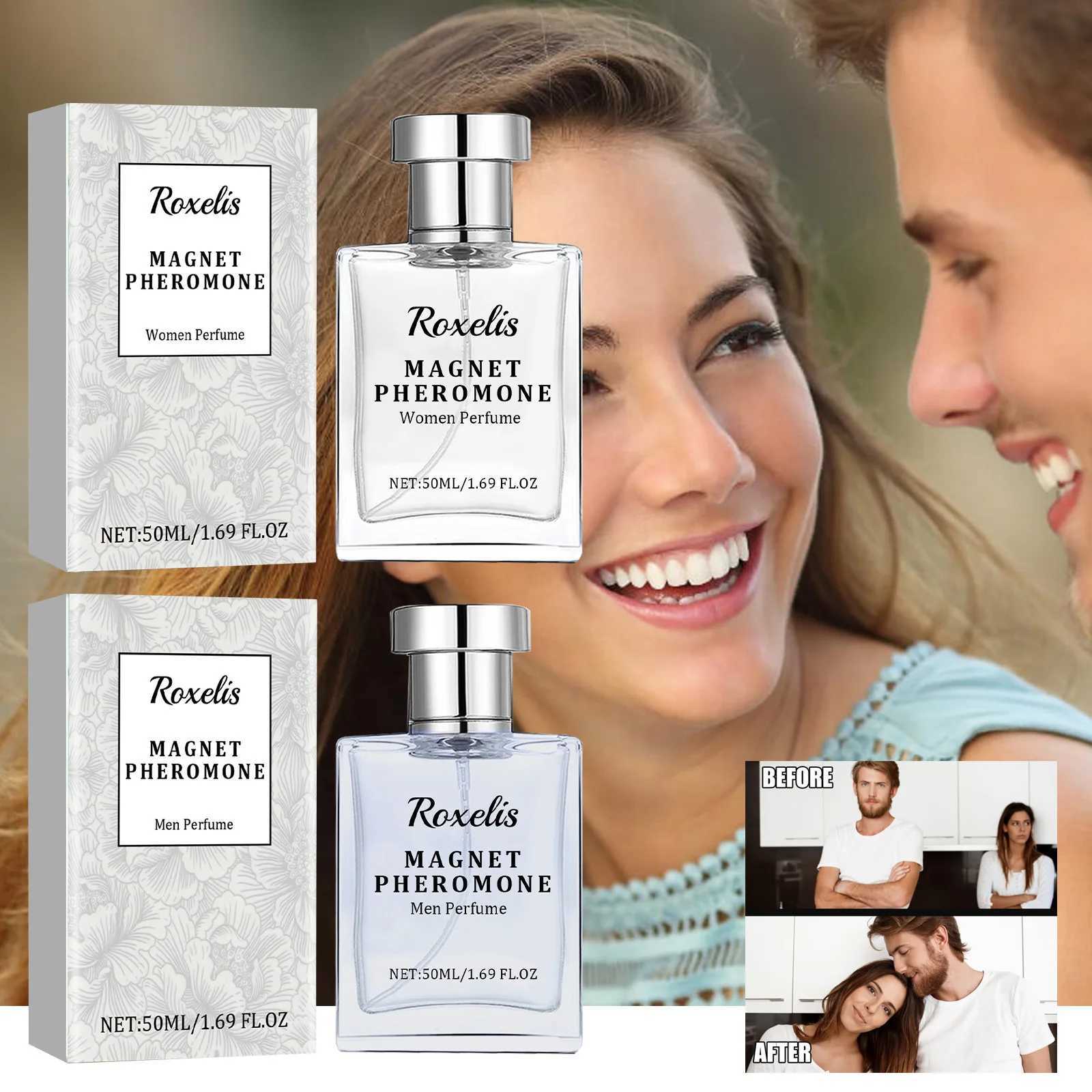 Roxelis 50ml Magnet Pheromone Perfume Men Women Lasting Fragrance Release Charming Dating Atmosphere Couple Gift Glamour PerfumeXJ250512