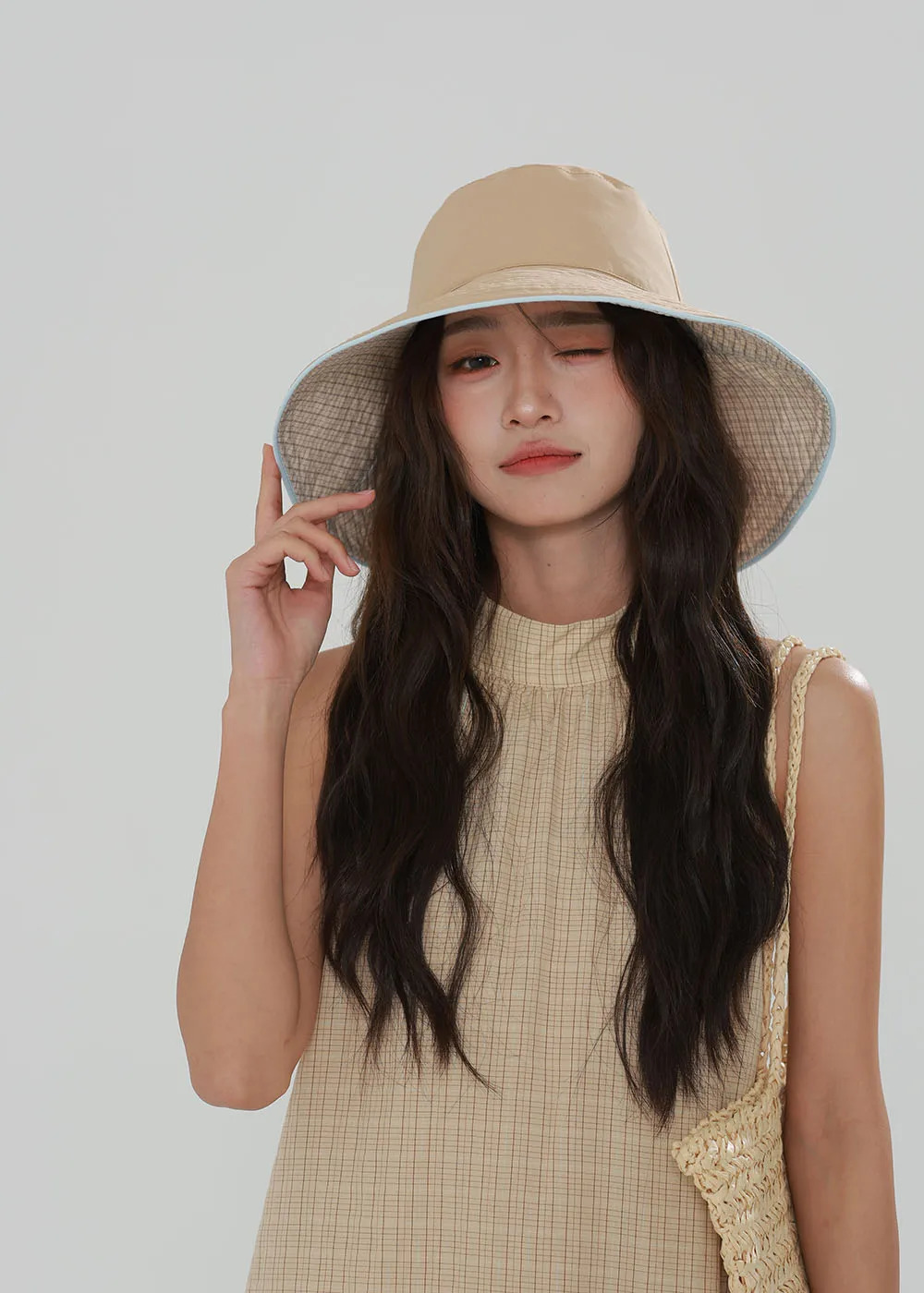Wide Brim Sun Hat Women AntiUV Protection Hiking Fisherman Cap Fold Summer Solid Beach hat 250512