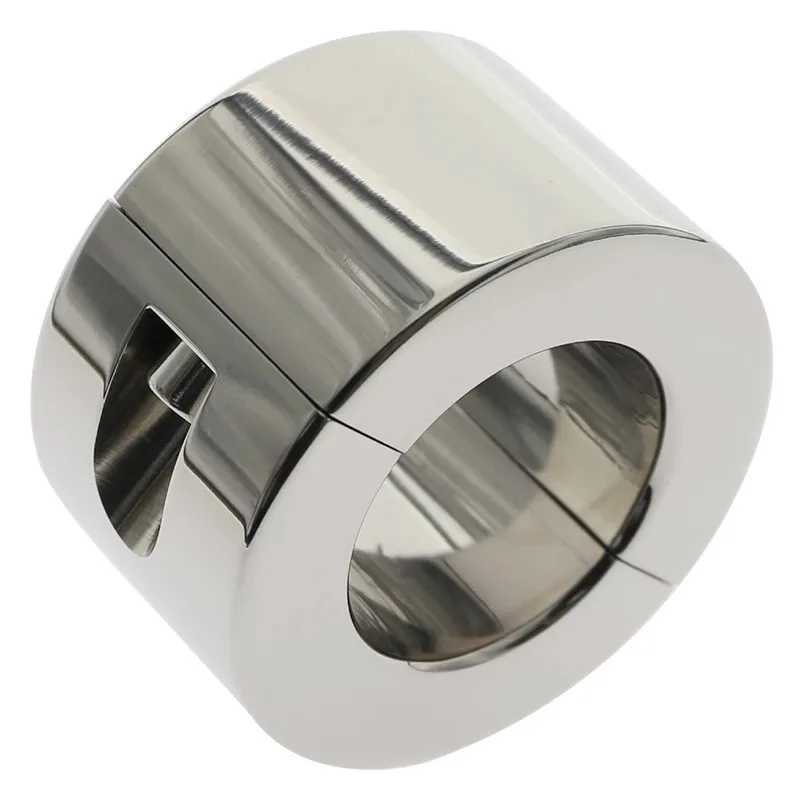 Stainless Steel Testicle Ball Stretcher Heavy Duty Weight Scrotum Cock Ring Metal Locking Pendant Weight for CBT Male Sex Toy W250512