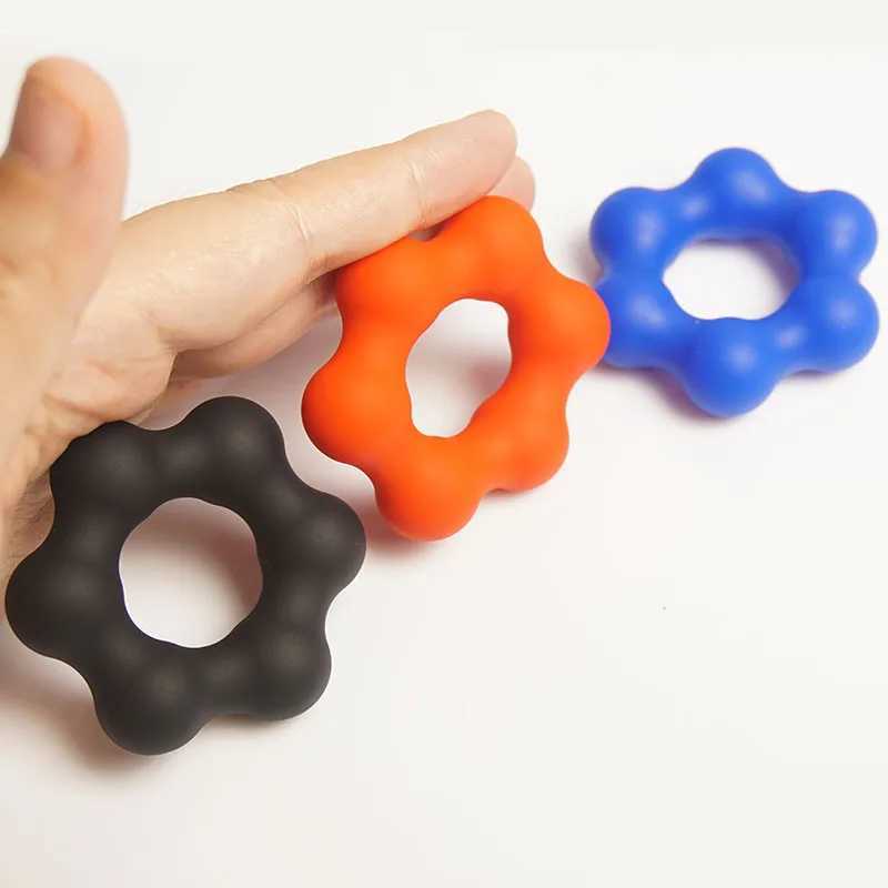 Star Dick Penis Cock Ring Delay EjaculationSilicone Cockring Erection Sex Toys MenTesticle Scrotum Ball Stretcher W250512