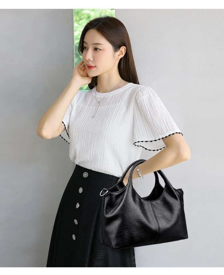 Middle-aged Mother's 2025 Shoulder Crossbody Ladies Small Tote Hand Messenger Bag Sac Soft PU Leather Handbag Purses
