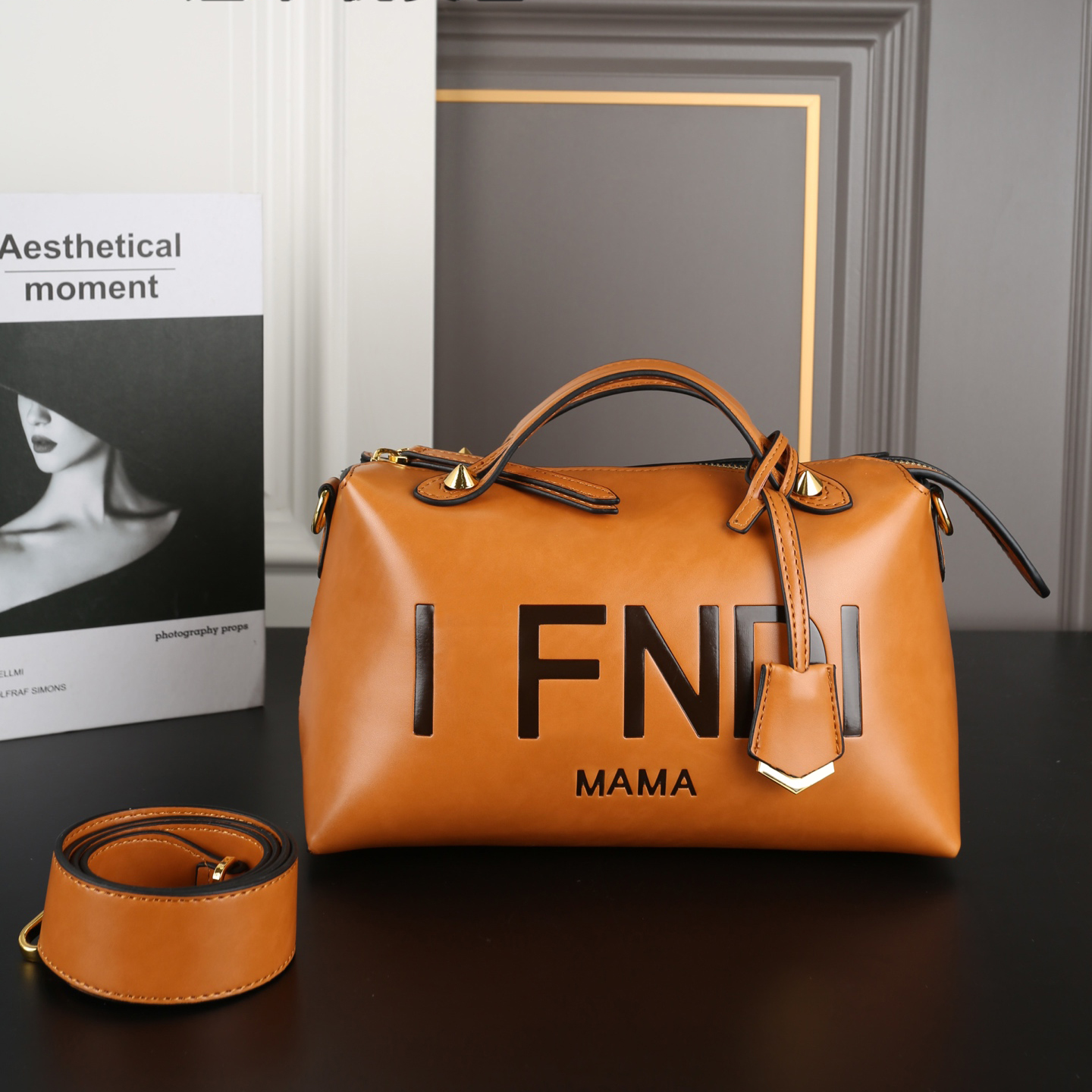 Designer bag fashion handbag women's shoulder bag soft pillow bag large capacity crossbody bag leather letter travel bag adjustable and simple tote bag