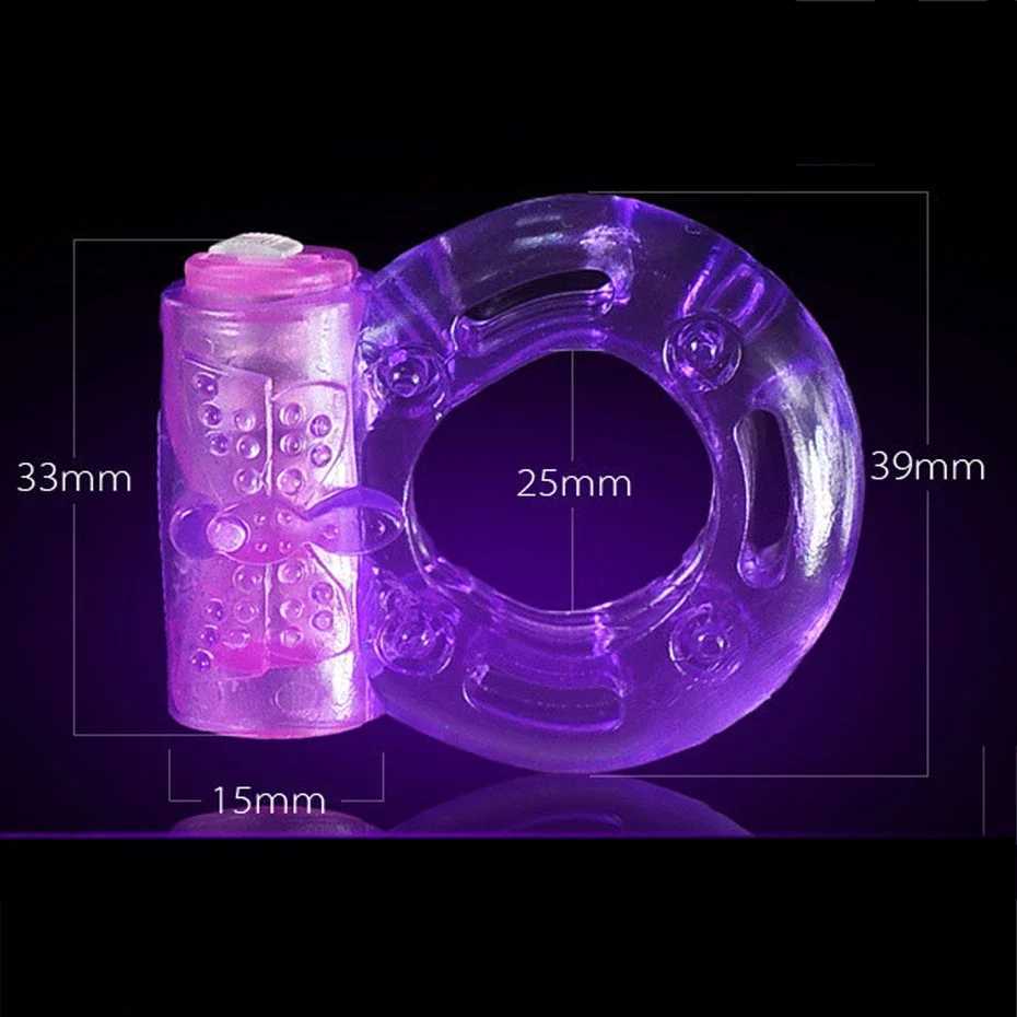 Vibrating Clitoral Stimulator Strong Penis Erect Cock Ring Cage Erection Enhance Sex Ability Product Sex Toys For Men Couple W250512