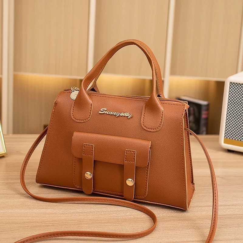 Womens Bag New Korean Version Beautiful Simple Solid Color Crossbody Small Square Bag Small Design Shoulder BagXJ250512