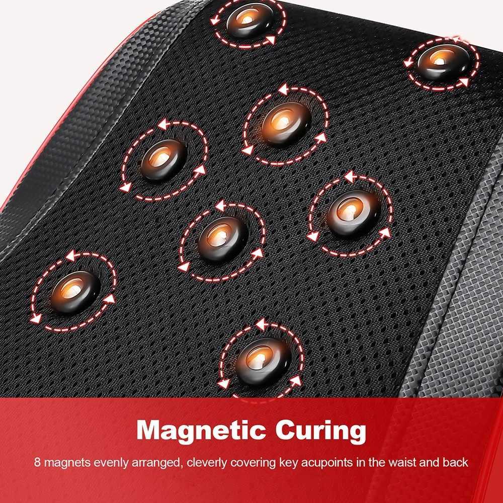 Back And Neck Cervical Massage Pillow Airbag Waist Kneading Massage Cushion Lumbar Chair Massager Car Back Pillow MassagerW250512