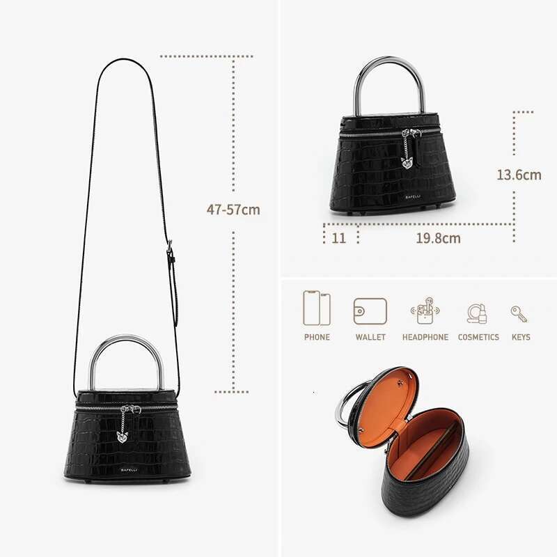 BAFELLI 2025 Women's NEW EVENING PARTY HANDBAG ORIGINAL DESIGNER FASHION BRAND GENUINE LEATHER BAGS CROSSBODY PURSE