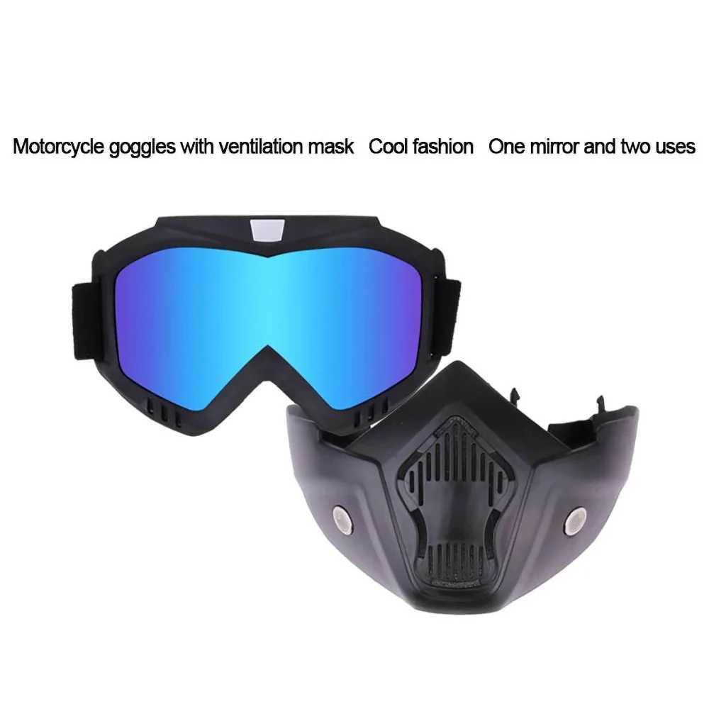 Motorcycle Riding Mask Windproof Outdoor Racing Skiing Off-Road Mask Bicycle Vehicle Sports Full Face Protection Tactical HelmetW250512