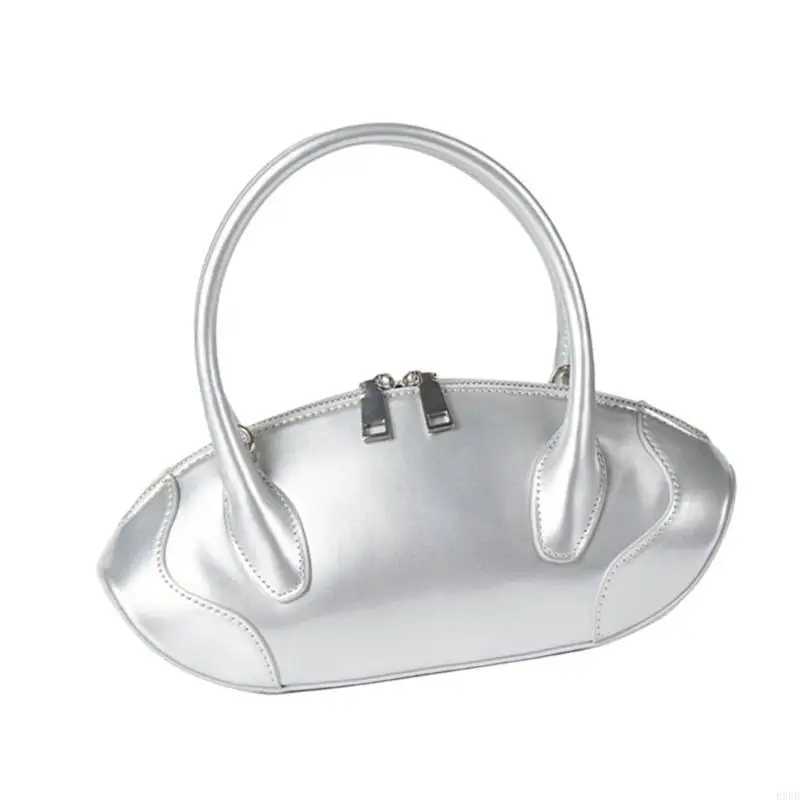 E8FB Sophisticated Womens Glossy Bag PU Leather Crossbody Purse With Adjustable Strap Handbag Shoulder Bags For Everyday UseW250512