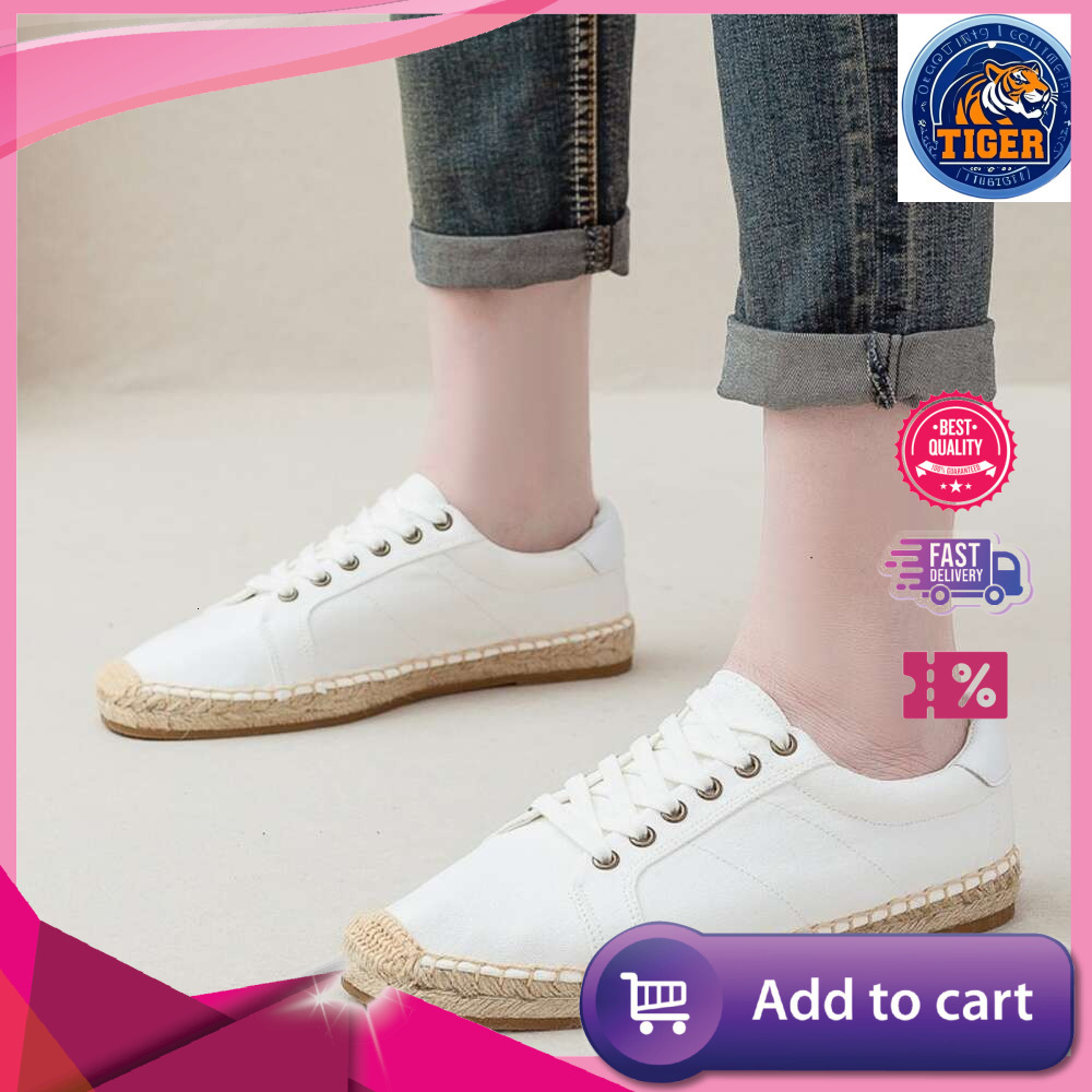 Ddmytiger S Men Fisherman Spring Summer New Linen Canvas Simple And Casual Grass Woven Soft Sole Lace Up Sports Shoes One Foot Pedal Outdoor Shoes