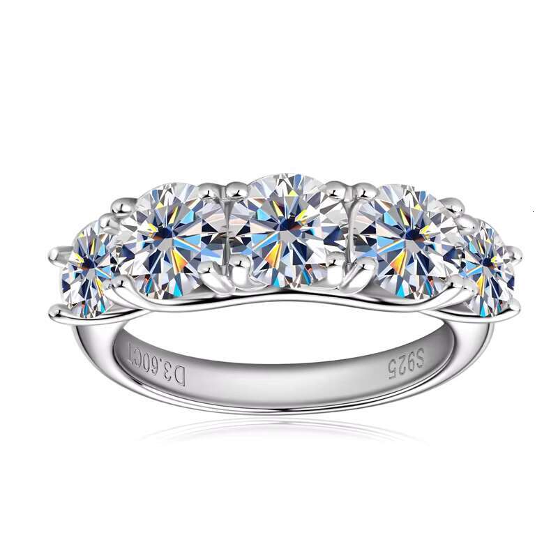 Fashion Jewelry Wedding Ring 5*6.5mm Stones 925 Sterling Silver Moissanite Rings for Women Wedding Engagement