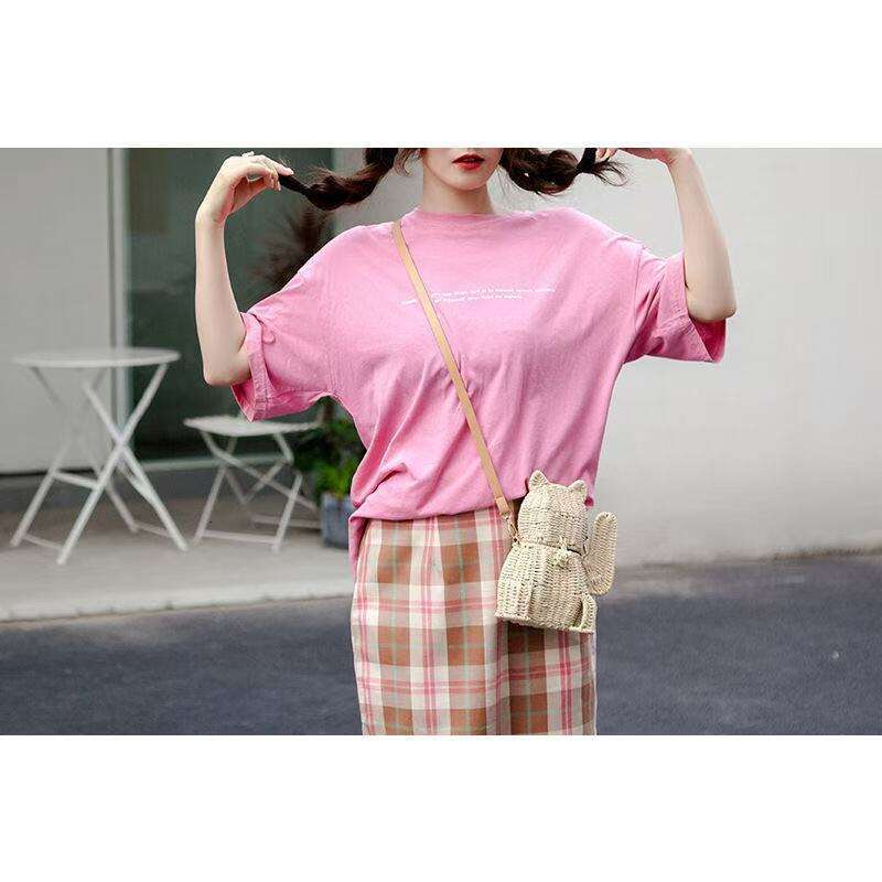 Shoulder new rattan Ladies Lucky Fashion cat Crossbody Messenger Hand Bags Women Girl basket free shippingcatlin_fashion_bags