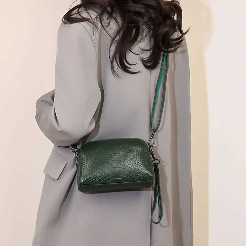 Cross Border Womens Crossbody Small Bag 2024 New Single Shoulder Small Bag Fashion Cow Leather Womens Handbag Trend Z250512