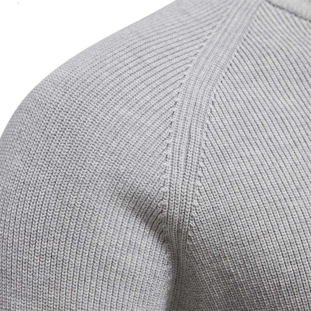2023 New Autumn Cotton Zipper Cardigans For Fashion Casual Social Sweaters High Collar Warm Winter Knitted Sweater Men-250512