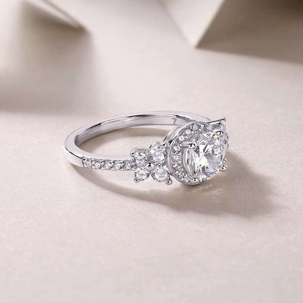 Unique Moissanite Cathedral Ring - Spike Set in Pure Silver, Size 5-9 American, Eternal Elegance