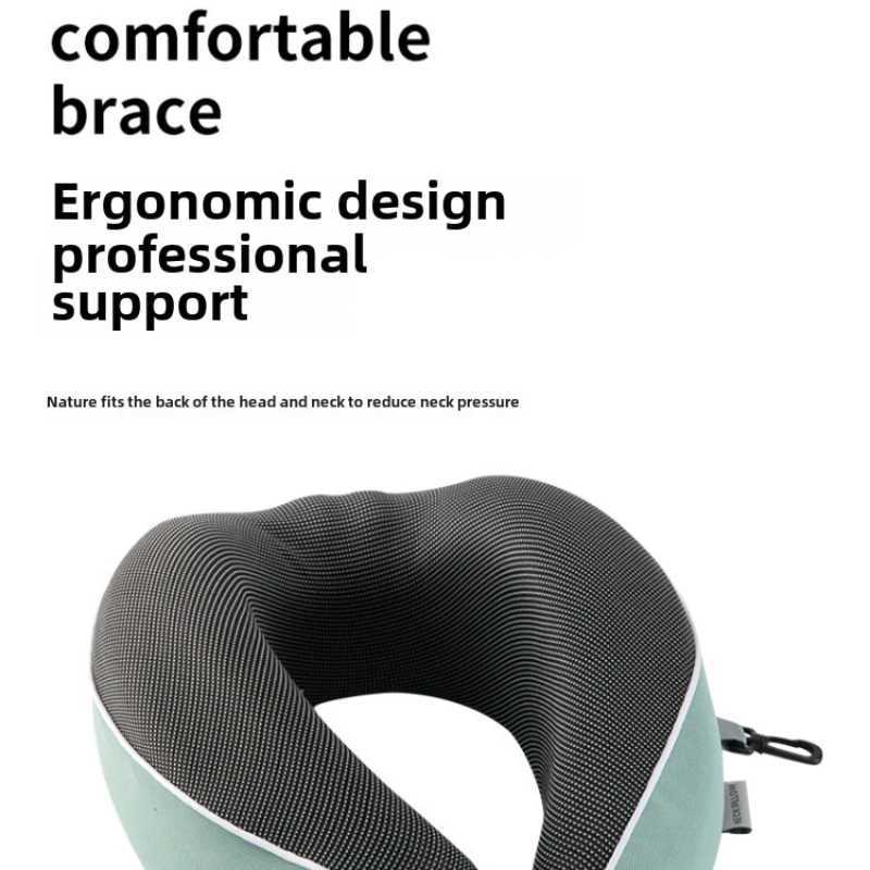 Brand New Neck Soft Care U-shaped Bluetooth Music Pillow Air Flight Multifunctional Travel Memory Foam PillowW250512