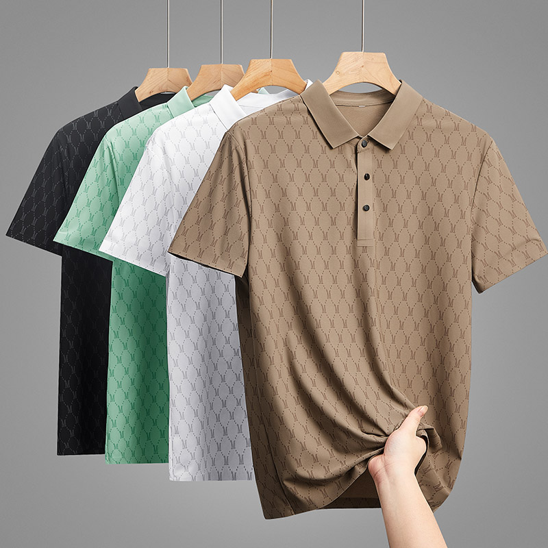 Men's Summer Casual Outdoor Sports Polo Shirt Men's Short Sleeve Loose Comfortable Collar T-shirt Men's Style